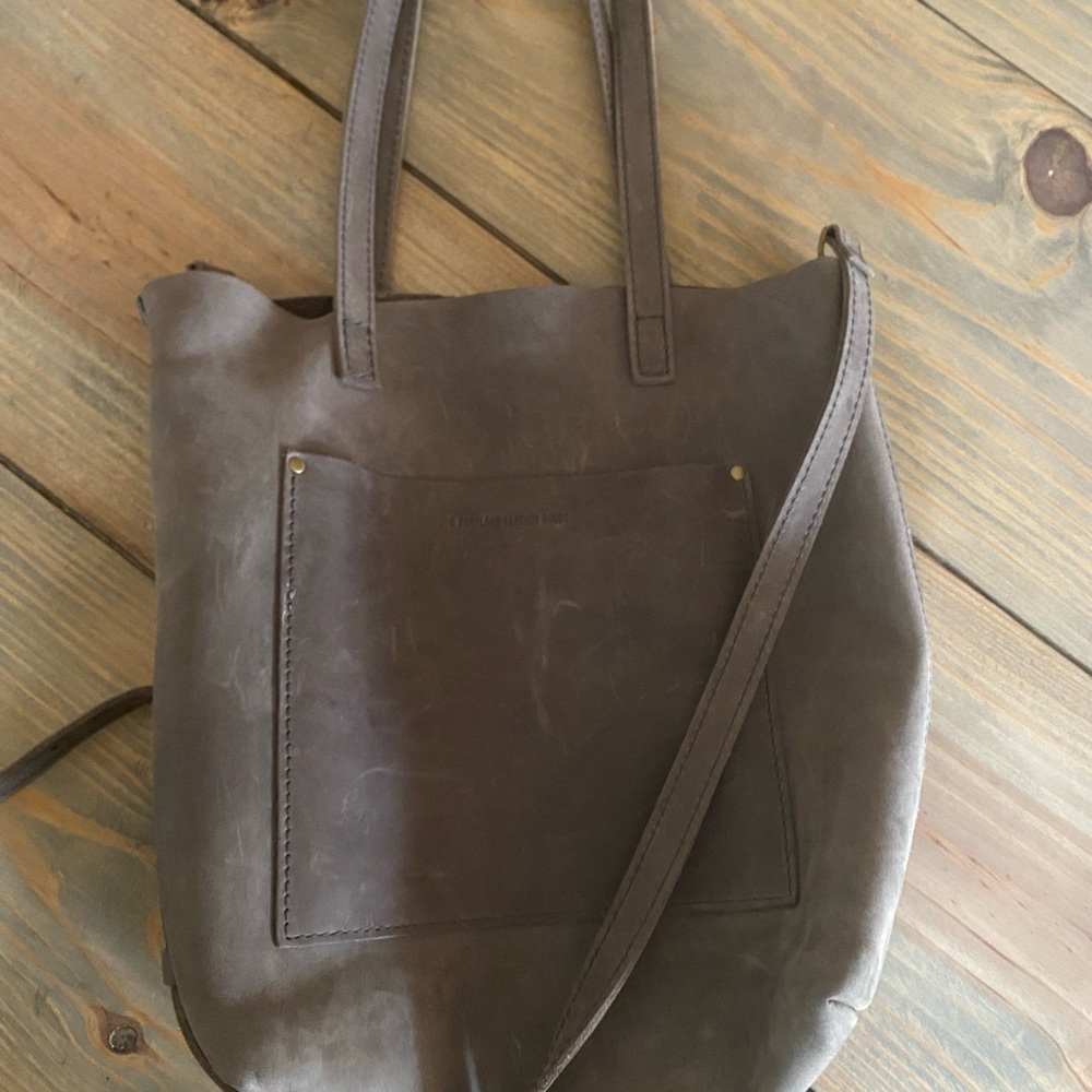Portland Leather Tote Crossbody Purse / Card Wallet